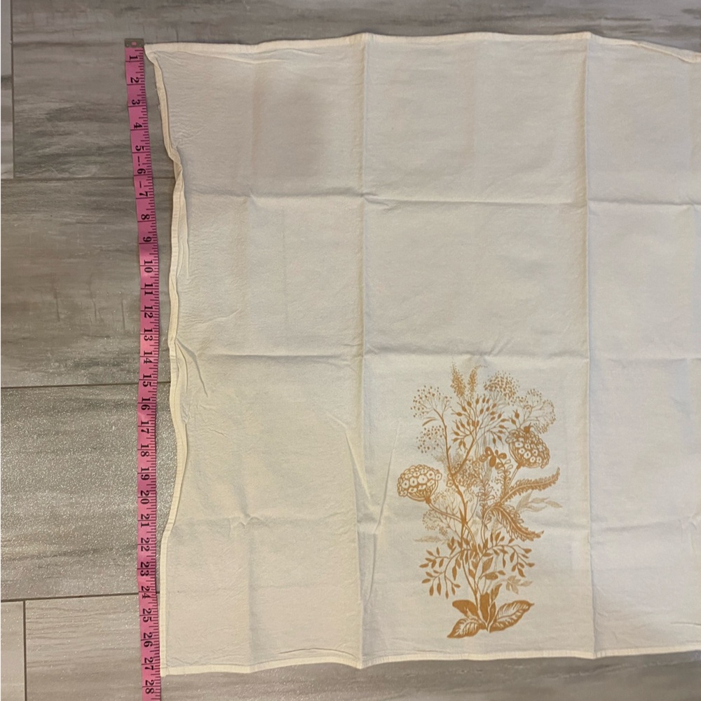 Golden Wildflower Bouquet Flour Sack Kitchen Hand Towel - Picture 5 of 8